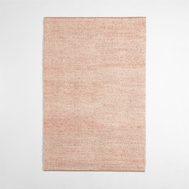 Orlian Wool Elegant Pink Kids Area Rug 5x8