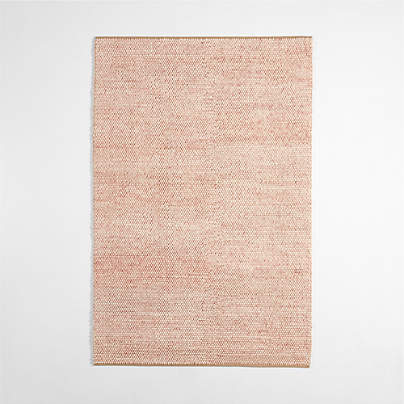 Orlian Wool Elegant Pink Kids Area Rug 5'x8'