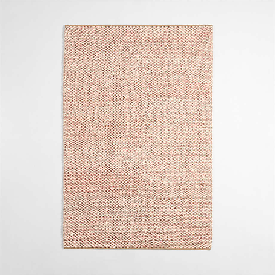 Orlian Wool Elegant Pink Kids Area Rug 5x8 Crate & Kids