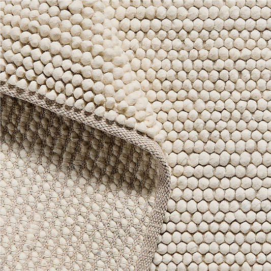 Orlian Pampas Ivory Wool Blend Kids Area Rug 5'x8'