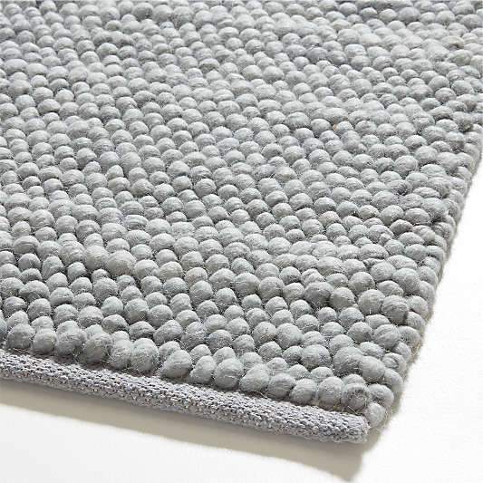 Orlian Wool Mist Blue Kids 12"x18" Rug Swatch