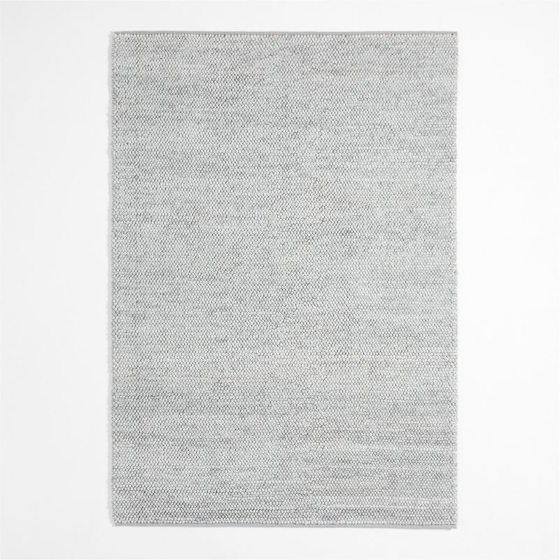 Orlian Wool Mist Blue Kids Area Rug 5x8