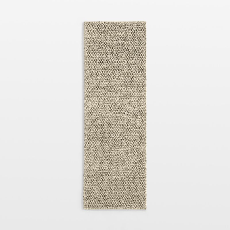 Orly Wool Blend Textured Cream and Grey Runner Rug 2'10"x9' - image 9 of 8