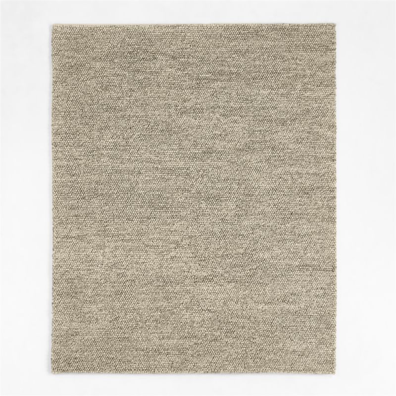 Orly Wool Blend Textured Cream and Grey Rug Swatch 12"x18" - image 1 of 7