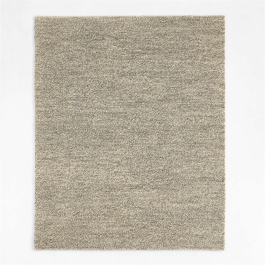 Orly Wool Blend Textured Cream and Grey Area Rug 8'x10' + Reviews ...