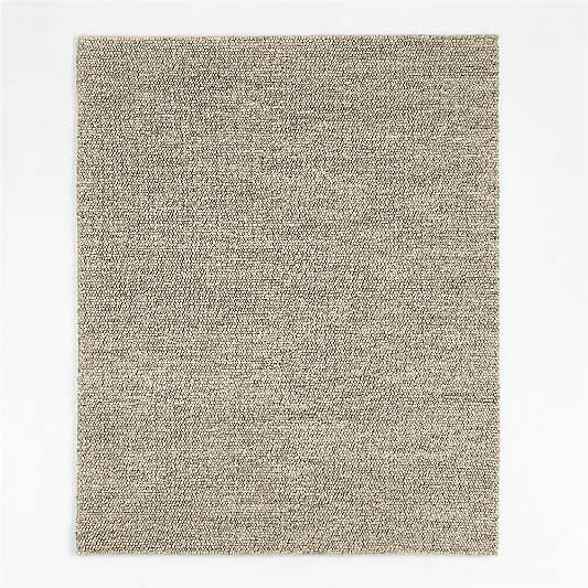 Orly Wool Blend Textured Cream and Grey Area Rug 9'x12'