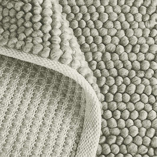 Orly Wool Blend Handwoven Grey Area Rug