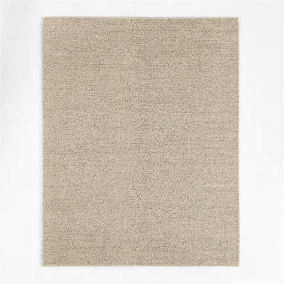 Orly Wool Blend Textured Light Tan Area Rug 12'x15