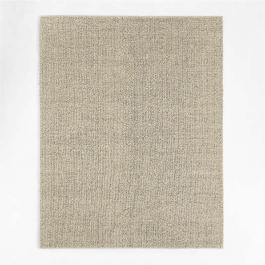 Orly Wool Blend Textured Light Tan Area Rug 8'x10'