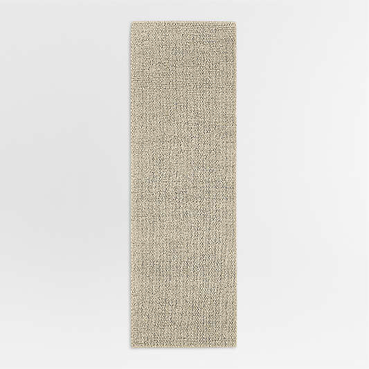 Orly Wool Blend Handwoven Light Tan Runner Rug 2'10"x9'