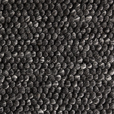 View Orly Wool Blend Handwoven Black Area Rug 8'x10' details