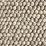 Orly Wool Blend Textured Cream and Grey Area Rug 6'x9'
