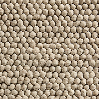 View Orly Wool Blend Textured Light Tan Area Rug 8'x10' details