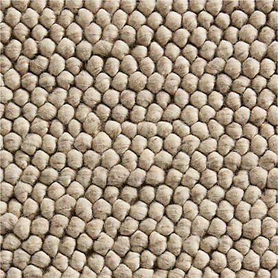 Orly Wool Blend Textured Light Tan Area Rug 8'x10'
