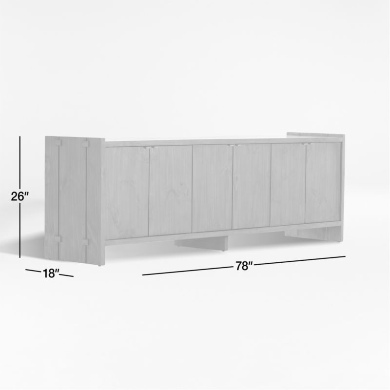 View Oscar Wood Storage Media Console - image 3 of 11