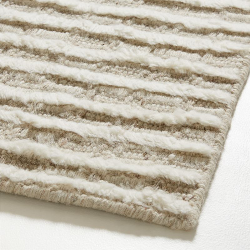 Oslo Wool Beige Rug Swatch 12"x18" - image 7 of 8