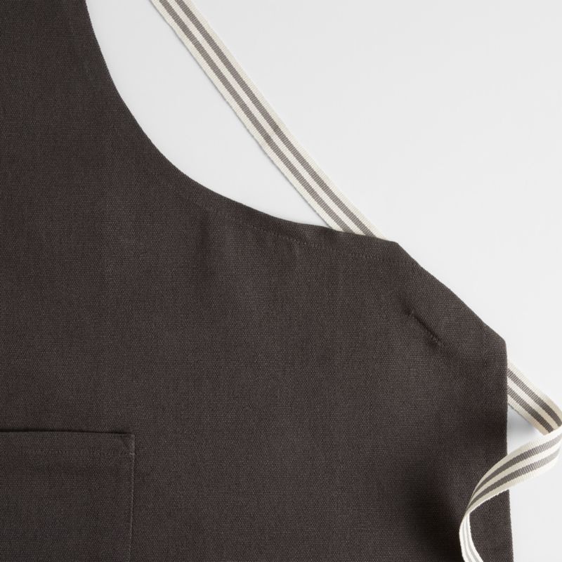 Oslo Cross-Back Grey Apron with Pocket - image 6 of 10