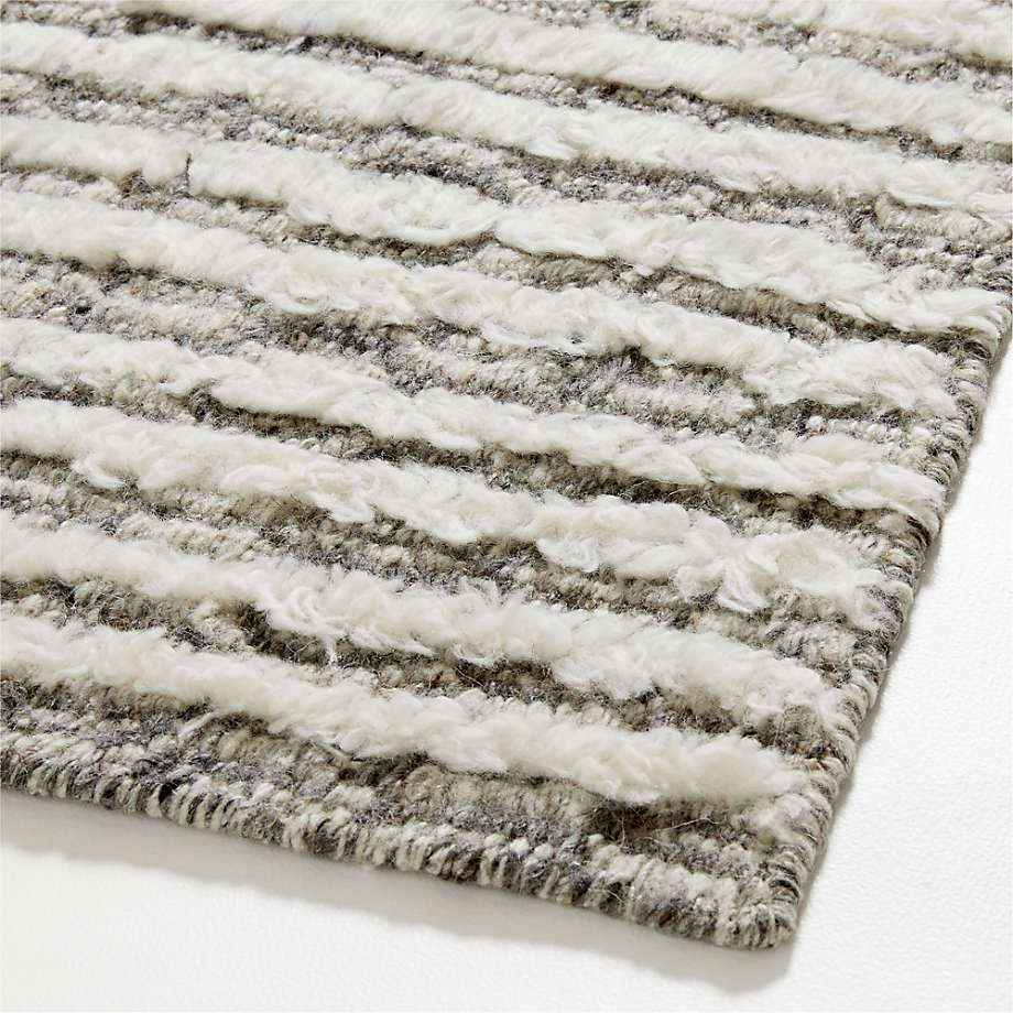 Prato Wool Ivory Rug Swatch 12x18