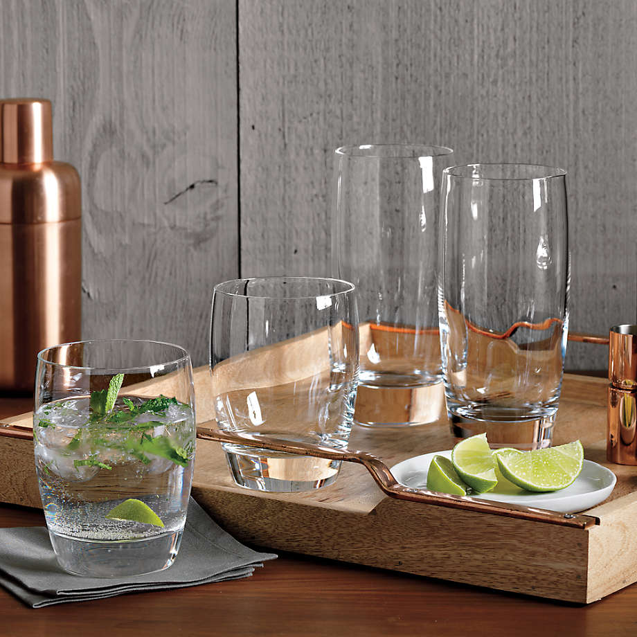 Bitty Bite Short Glasses, Set of 8 + Reviews | Crate & Barrel