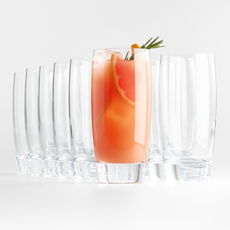 Heavy Sham Highball Glasses Set of 4