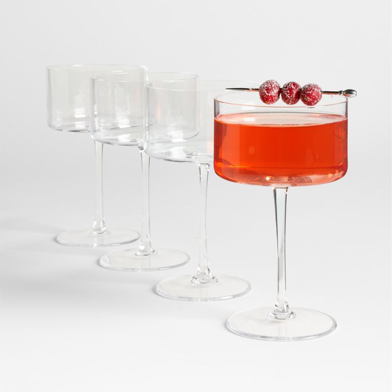 Otis 9.5Oz. Martini Glasses, Set of 4 + Reviews Crate & Barrel