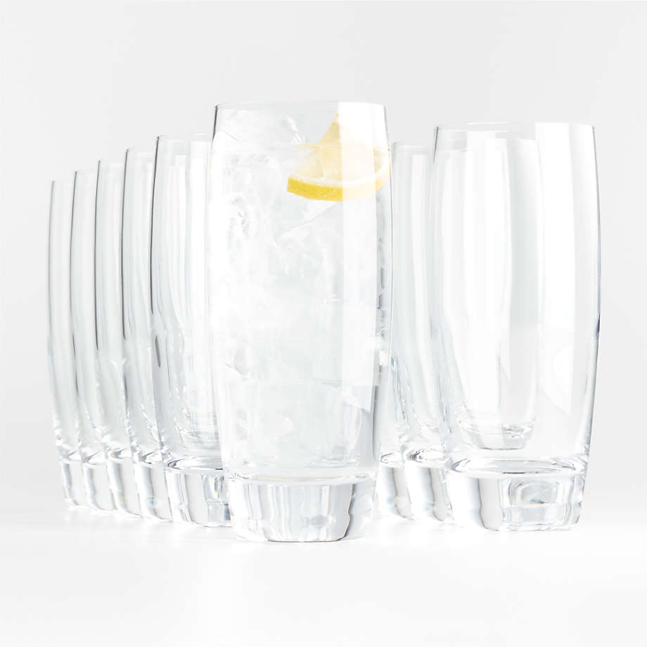 Crate & Barrel - Otis Tall Drink Glasses, Set of 12