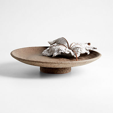 View Otobe Taupe Terracotta Centerpiece Bowl 16.5" by Gaby Dalkin details