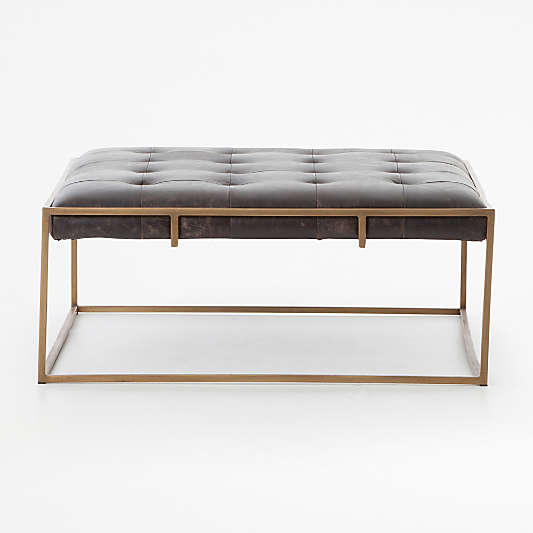 Ottilie Square Leather Coffee Table