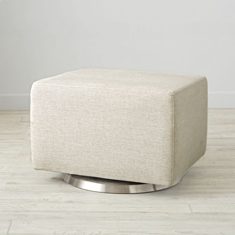 Milo Linen Nursery Ottoman Reviews Crate Kids Canada