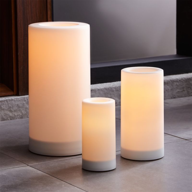 Outdoor Candles With Timer Crate And, Flameless Outdoor Candles With Timer