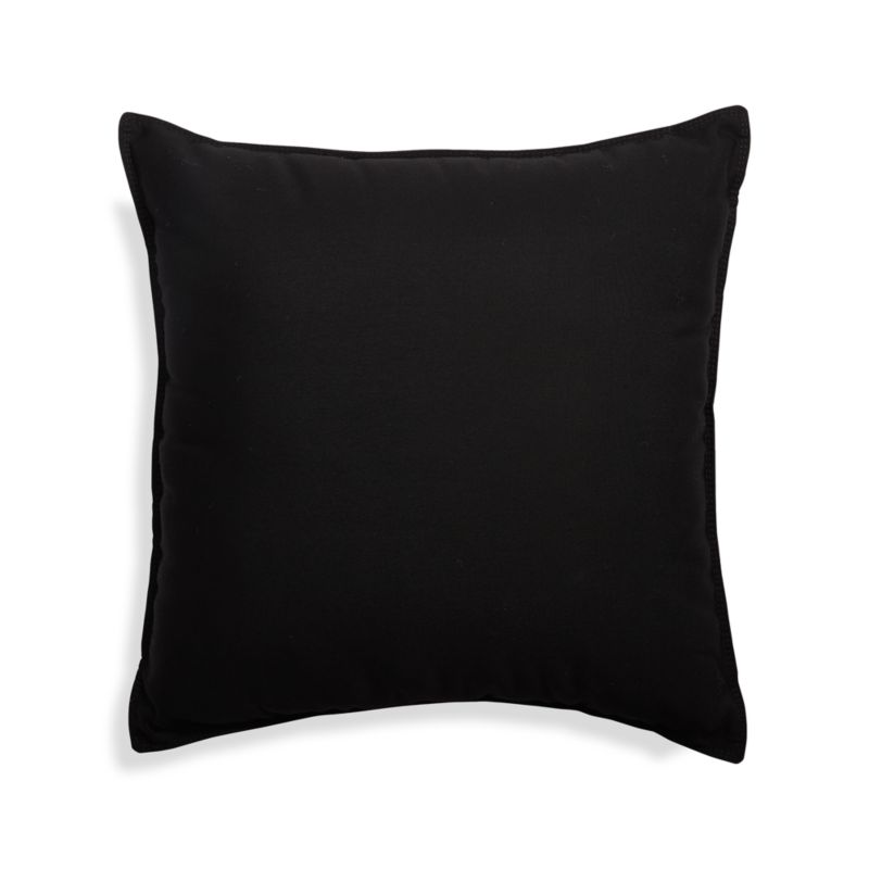 Sunbrella ® Black 20"x20" Outdoor Pillow - image 3 of 4