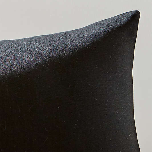 Sunbrella ® Canvas Black Outdoor 20"x13" Pillow