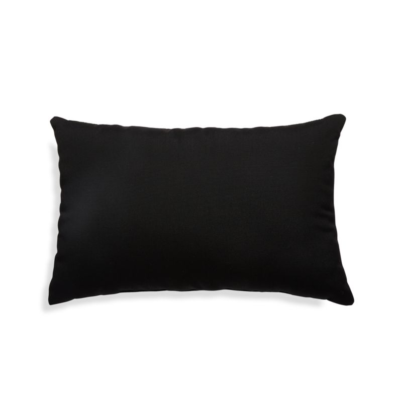 Sunbrella ® Canvas Black Outdoor 20"x13" Pillow - image 6 of 7