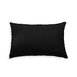 Decorative Straw Linen & Black Sunbrella Pillow Cover Modern 