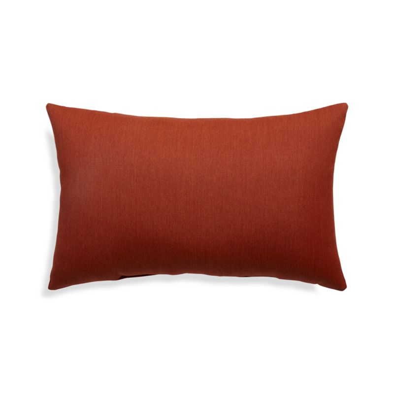 Sunbrella ® 20"x13" Brick Outdoor Lumbar Pillow