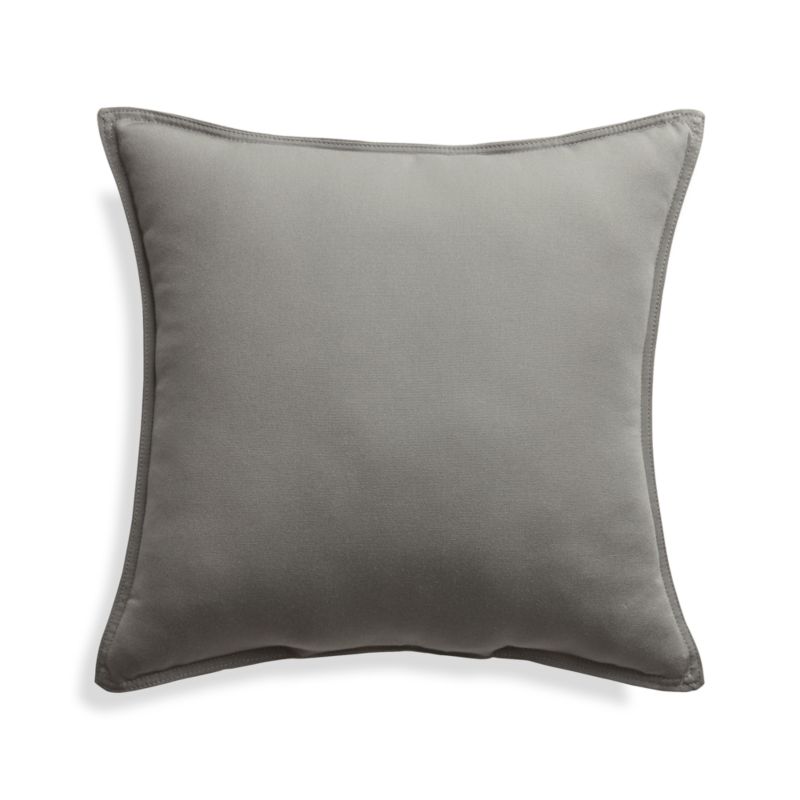 Sunbrella ® Graphite 20"x20" Outdoor Pillow - image 4 of 5