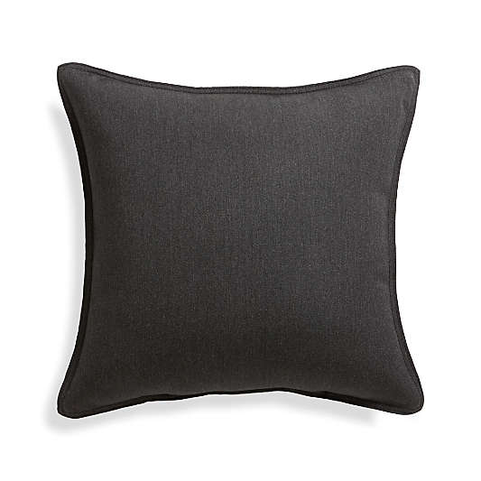 Sunbrella ® Charcoal 20"x20" Outdoor Pillow