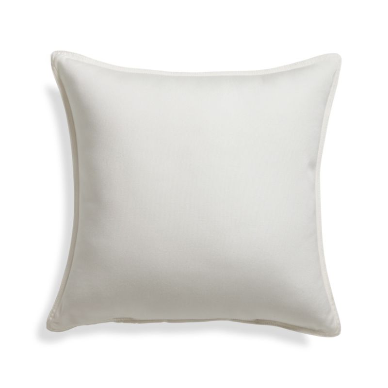 Sunbrella ® White Sand 20"x20" Outdoor Pillow - image 9 of 12