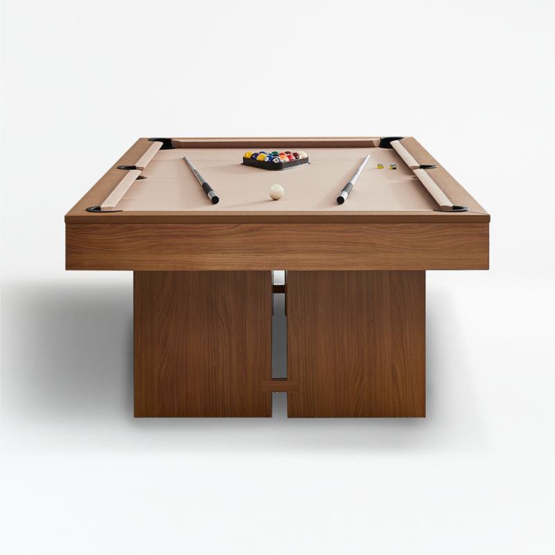 Outdoor Pool Table with Dining Top and Pool Accessories | Crate & Barrel