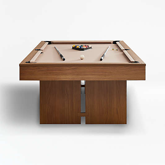 Outdoor Pool Table with Dining Top and Pool Accessories