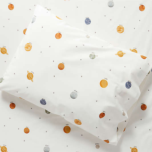 Stay Cool Outer Orbit Organic Cotton Kids Pillowcase