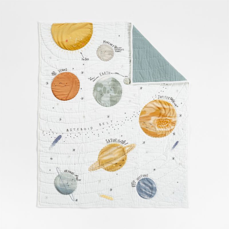 Outer Space Organic Cotton Baby Bedding Bundle Set - image 3 of 10