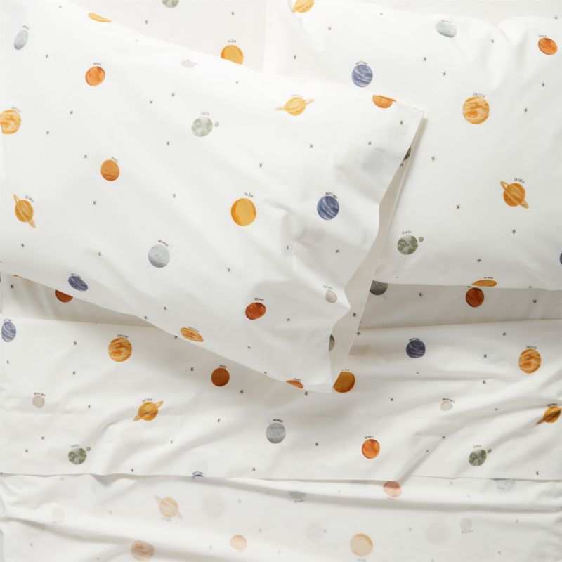 Stay Cool Outer Orbit Organic Cotton Kids Twin Sheet Set - image 2 of 7