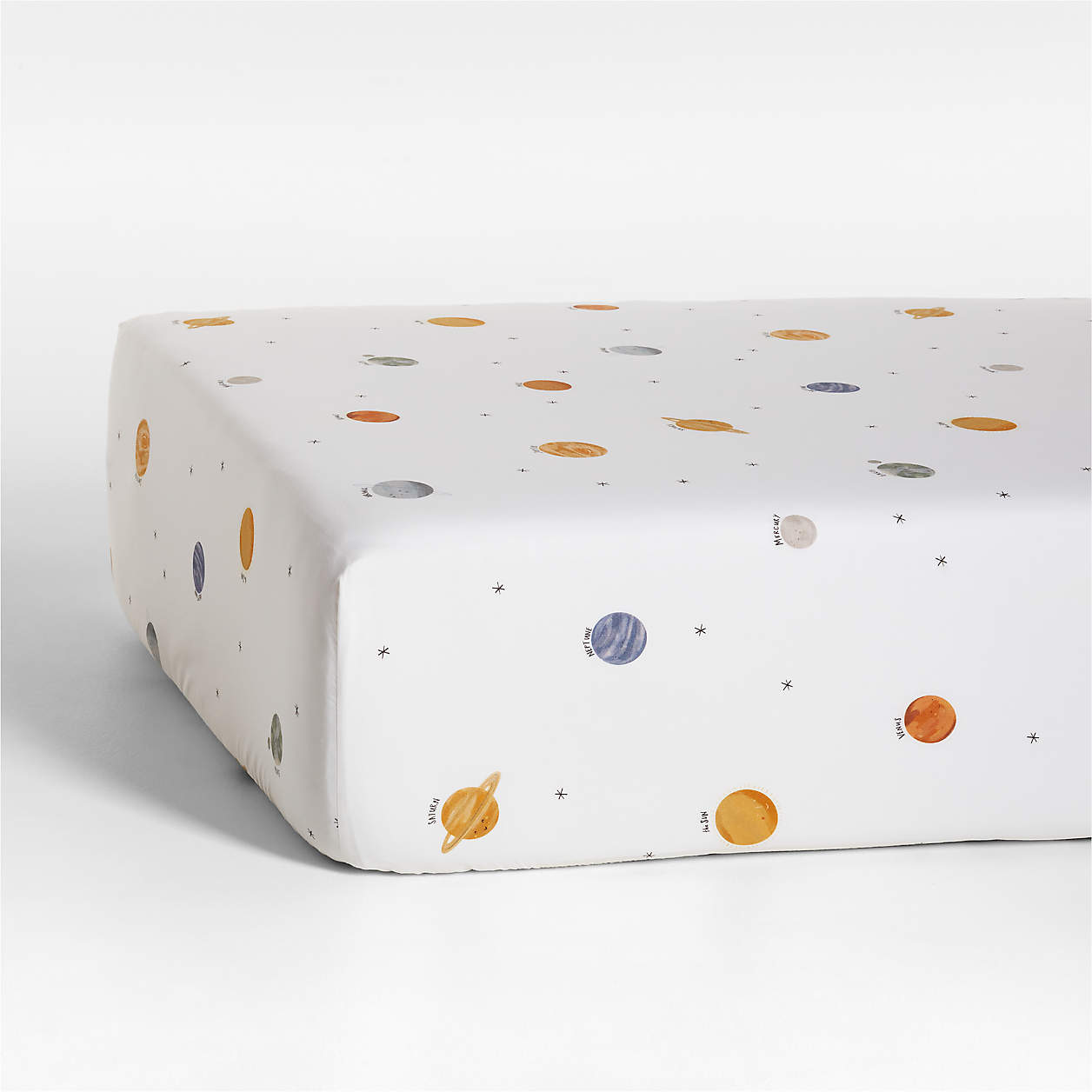 Outer Space Organic Cotton Baby Crib Bedding Set Crate & Kids