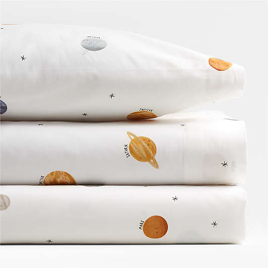 Stay Cool Outer Orbit Organic Cotton Toddler Sheet Set