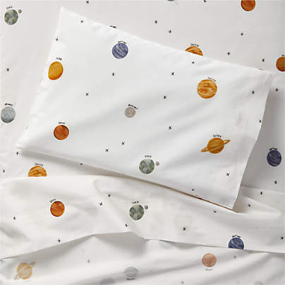 Stay Cool Outer Orbit Organic Cotton Toddler Sheet Set