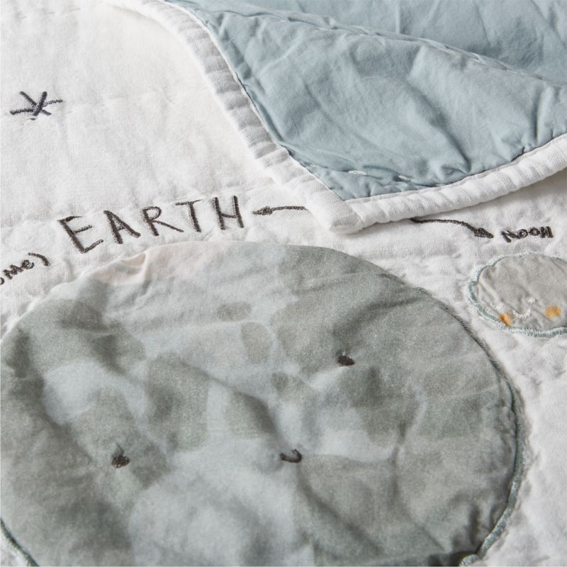 Outer Space Organic Cotton Kids Twin Quilt