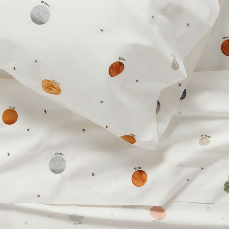 Stay Cool Outer Orbit Organic Cotton Kids Twin Sheet Set - image 5 of 7