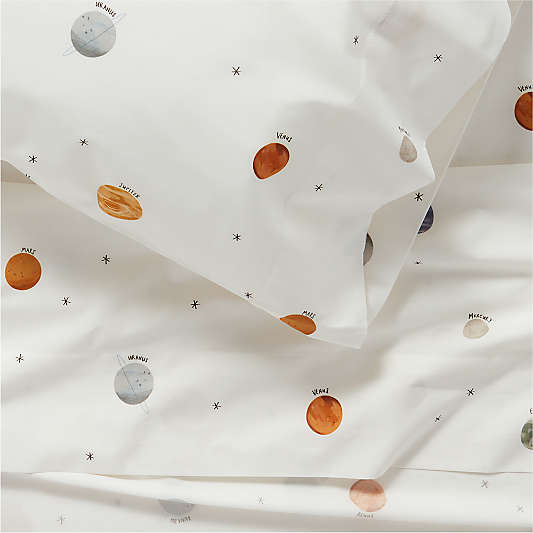 Stay Cool Outer Orbit Organic Cotton Kids Full Sheet Set