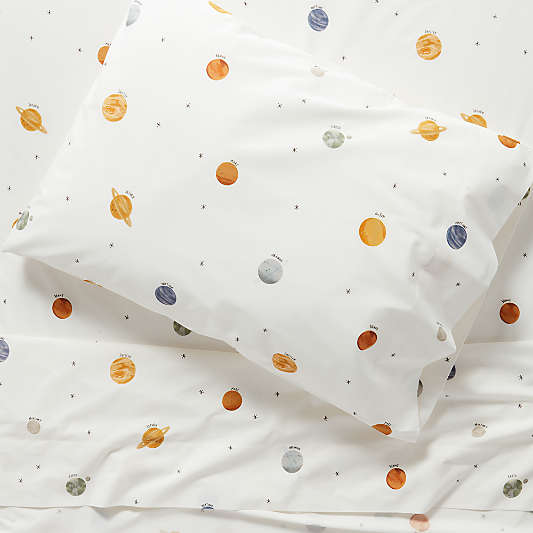 Stay Cool Outer Orbit Organic Cotton Kids Twin Sheet Set